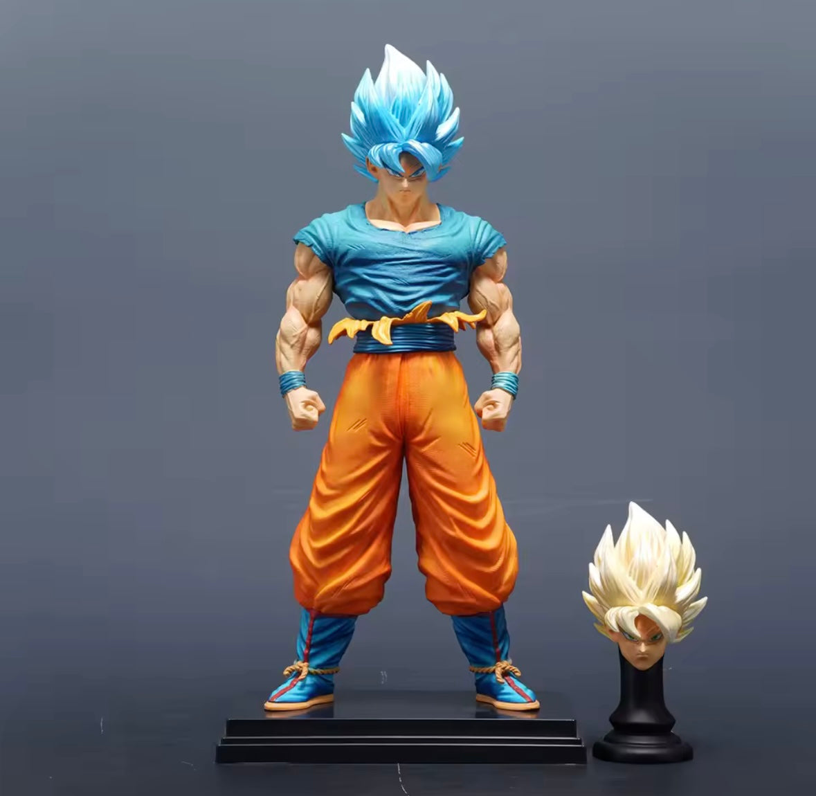 Goku ssj1 & Blue / 32 cm